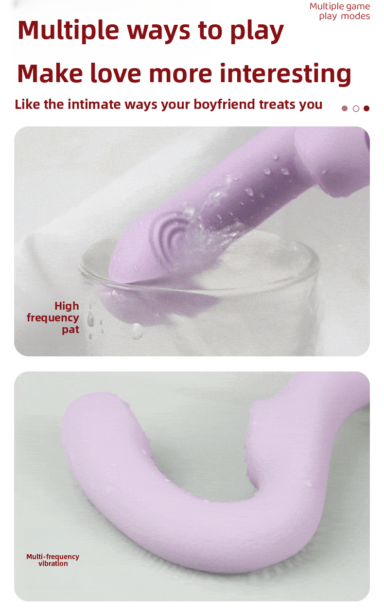 Foreign Trade G-Spot Vibrator Insertion Clitoral Dual Thrusting Female Adult Products High-End Handheld Adult Toys