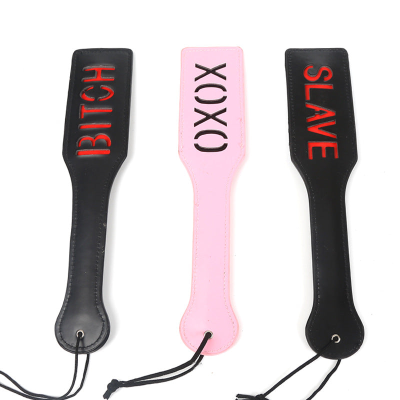 Adult Sex Toys SM Props XOXO Leather Letter Spanker SP Punishment Training Sex Discipline Ruler Manufacturer