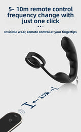 Nuoer Male Sex Products Prostate Massager Anal Plug Semen Locking Ring Back Chamber Masturbation Device