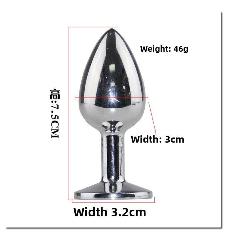 Color Block Fox Tail Anal Plug for Women Back Court Development Erotic Anal Plug SM Props Metal Anal Plug Adult Products