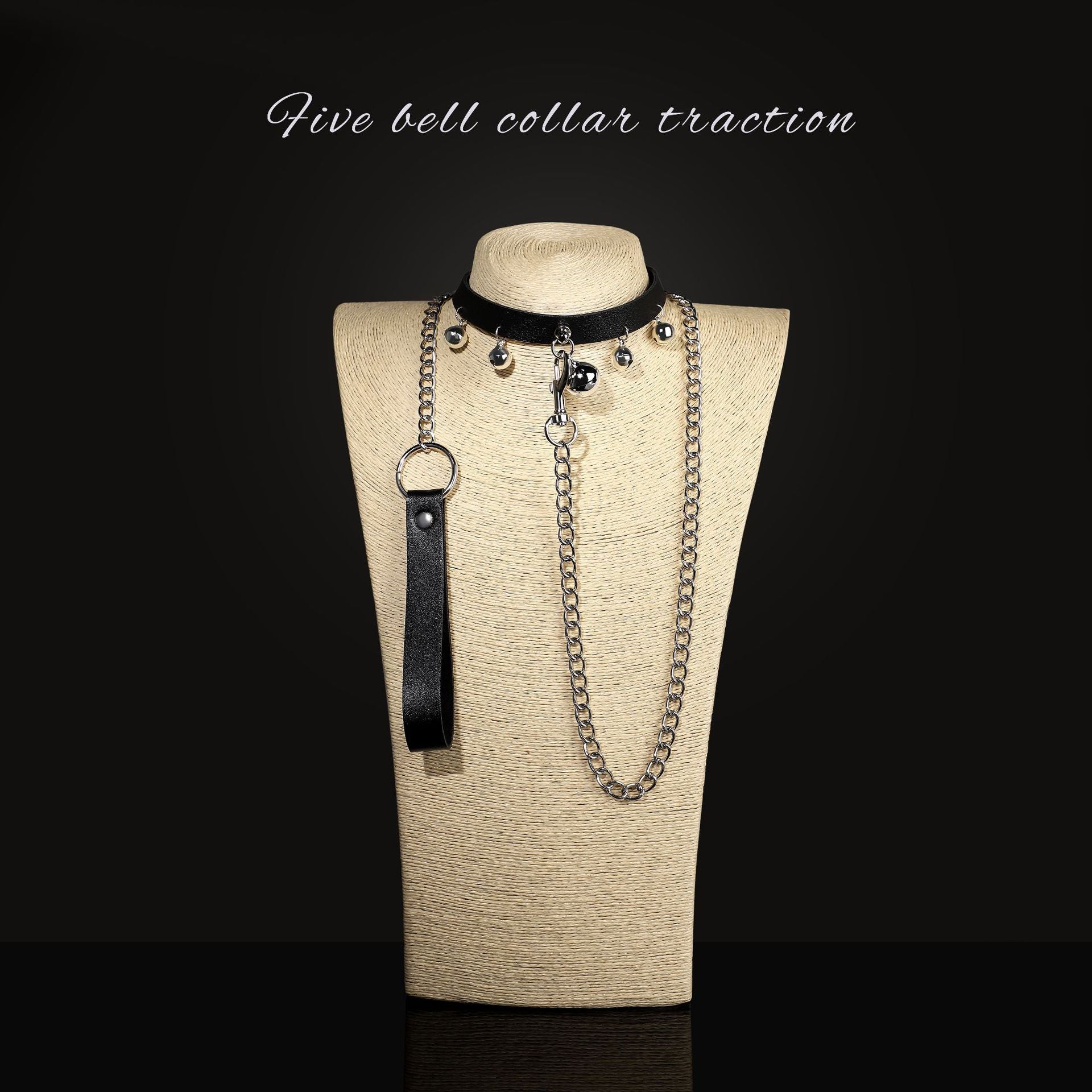 Sexy SM Props High-end Sexy Traction Collar SM Training Bondage Neck Sleeve Neck Ring Alternative Adult Products