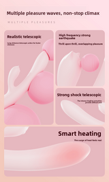 Heated Telescopic Vibrator for Women Instant Orgasm Female Masturbation Sex Toy Adult Toy for Women