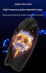 Automatic Vibrating Masturbator with Tongue Licking and Strong Shock for Men