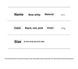SM Props PVC Erotic Whip Training Punishment Bowknot Erotic Whip Alternative