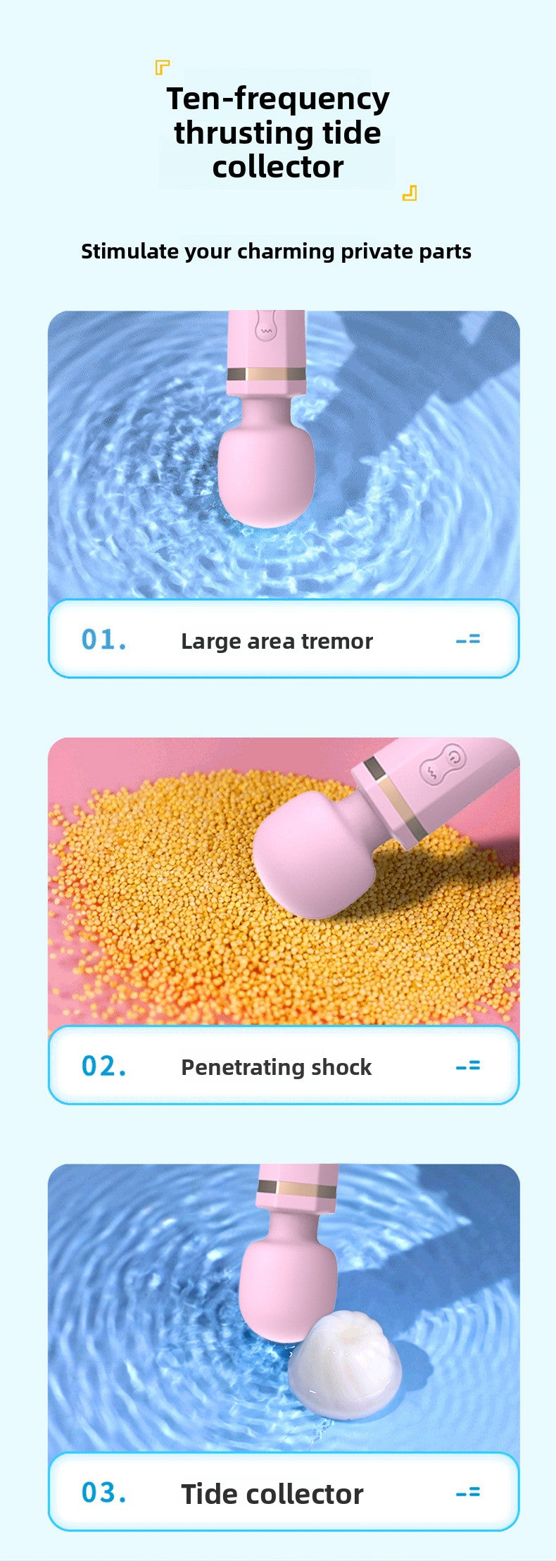 Female Mini AV Vibrator Adult Sex Toys Massage Vibrator Toy