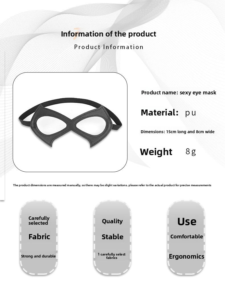 SM Props Sexy Eye Mask Couple Flirting Teasing Role Play Cat Girl Light Blocking Eye Mask Adult Products