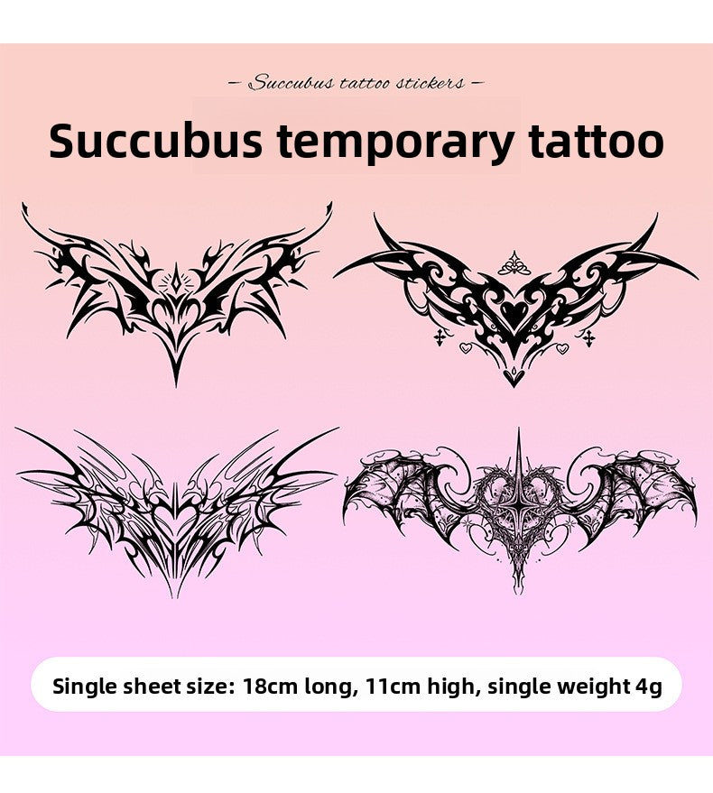 sm Sexy Props Succubus Herbal Tattoo Stickers Female Butterfly Wing Tattoo Stickers Adult Products
