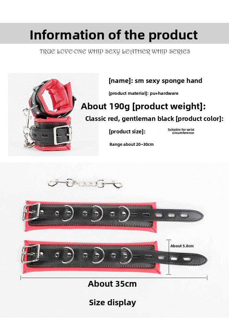 Bondage Restraint Sponge Erotic Handcuffs Thickened Erotic Footcuffs Alternative Adult Products