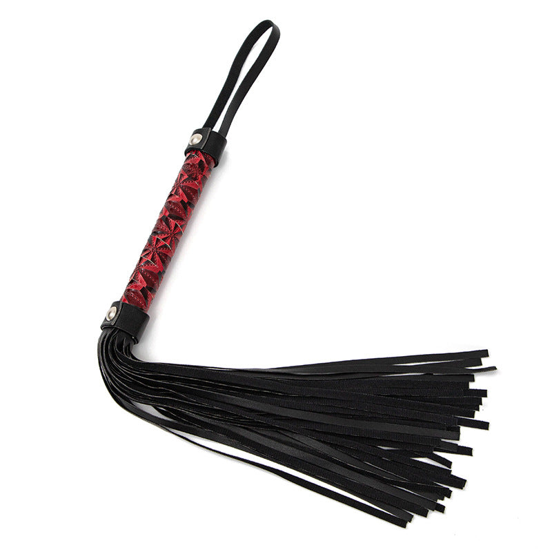 Hot Selling SM Prop Whip PU Leather Diamond Pattern Erotic Whip Sex Training SP Torture Tool Tassel Whip