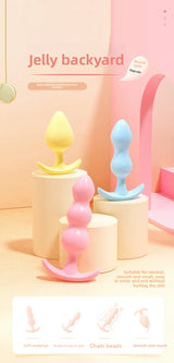 Female Anal Plug for Couples Flirting Tail Large Bead Masturbator Adult Products