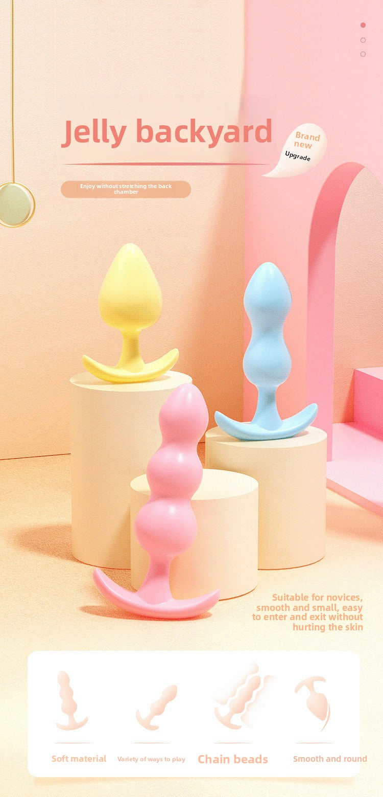 Female Anal Plug for Couples Flirting Tail Large Bead Masturbator Adult Products