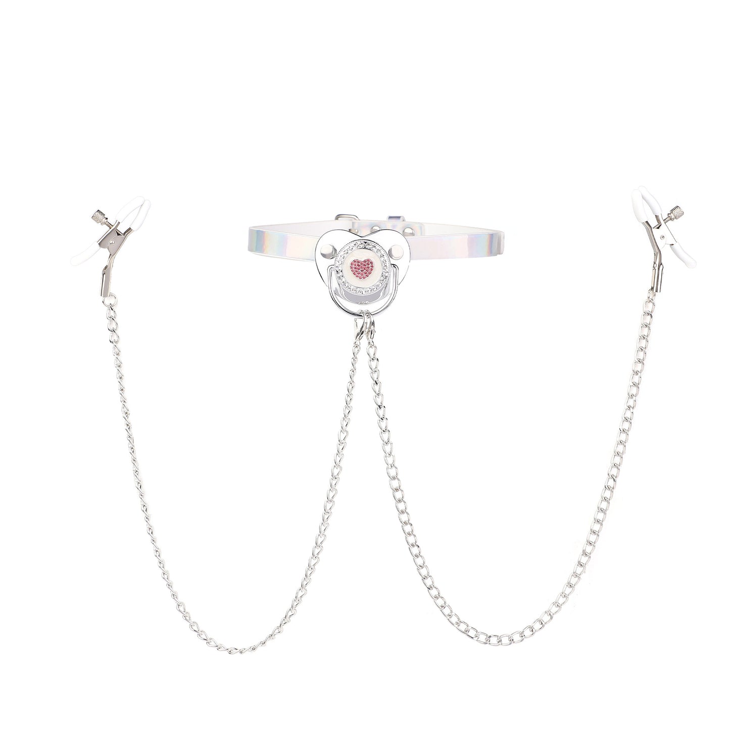 Sex Toys SM Props Creative Pacifier Sex Mouth Gag Ball Nipple Training Torture Tool SM Bell Nipple Clamps