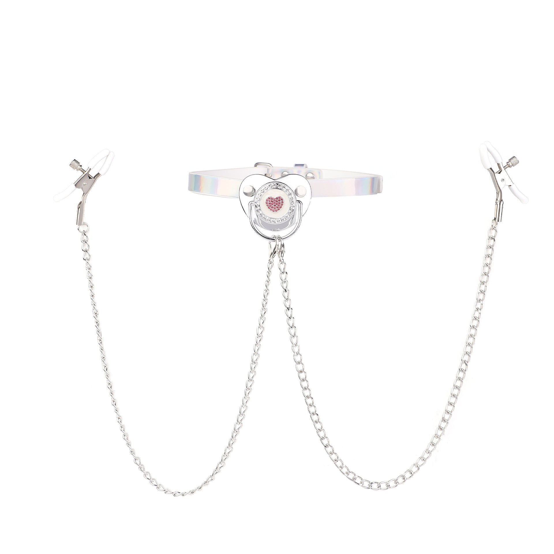 Sex Toys SM Props Creative Pacifier Sex Mouth Gag Ball Nipple Training Torture Tool SM Bell Nipple Clamps