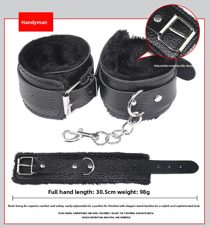 Sex Toys SM Props 10-Piece Set Binding Rope Restraints Handcuffs Training Mouth Gag Nipple Clamps Alternative Adult Sex Products