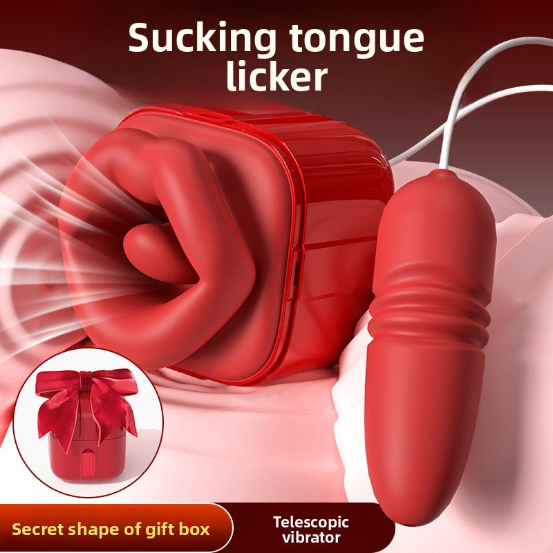 Hot-Selling Sucking Tongue Licking Vibrator for Women Strong Vibration Multi-Functional Female Masturbator Adult Sex Toy Masturbation Stick