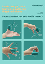 Finger Vibrator Female Masturbator Clitoral Stimulation Effort-Saving Vibrating Finger Ring Erotic Finger Vibrator