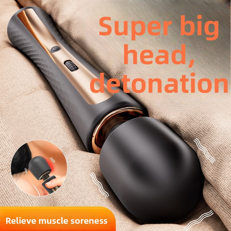 Strong Vibration Shoulder and Neck Massager Muscle Relaxation Female High Frequency Vibration Electric Full Body Meridian AV Massager