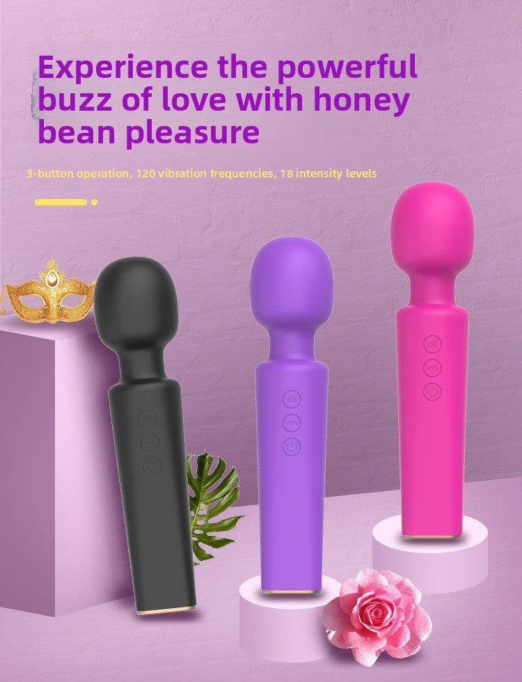 Female AV Wand Vibration 20 Frequency 8 Speed Handheld Massage Wand USB Charging Foreign Trade Hot Selling Sex Toys