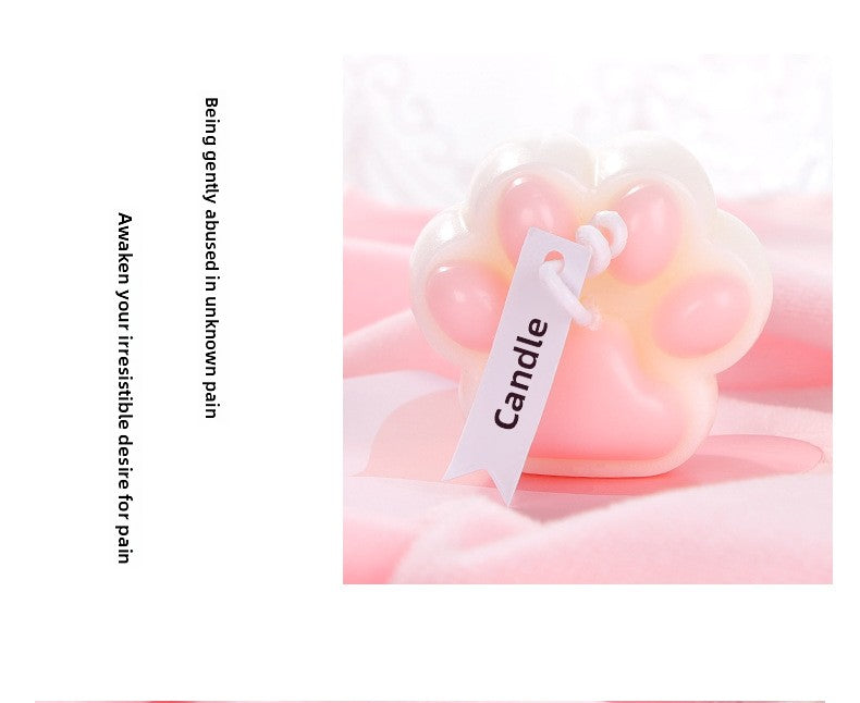 SM props fun low temperature candle couple training wax cute cat claw candle