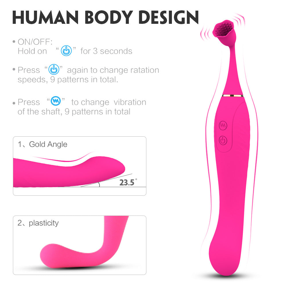 Trendy Pen High Frequency Clitoral Vibration Massager G-Spot Wand Masturbation Wand