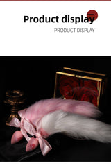 Sex Toys Props Anal Plug Silicone Cat Claw Bow Tail Back Court Props Female Toys Adult Products