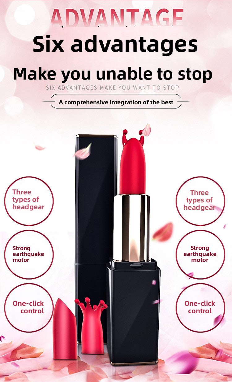 Lipstick Vibrator G-Spot Stimulation Discreet Mini Lipstick Masturbator Clitoral Instant Orgasm Electric Vibrator for Women
