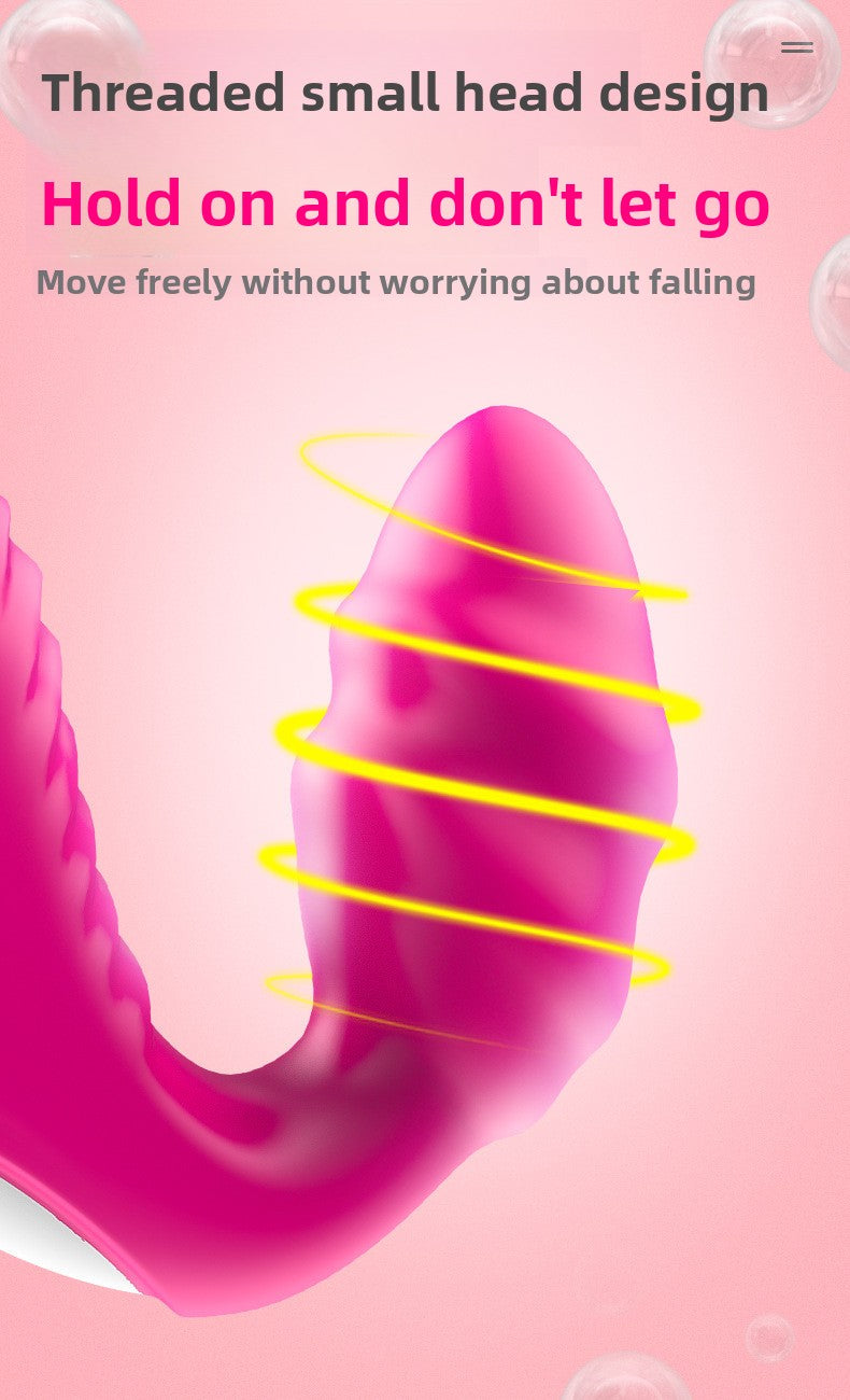 Lesbian Remote Control Vibrator Soft Silicone Double-Headed Lesbian Wand Female Sex Toys Masturbator