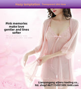 Sexy Lingerie for Women Plus Size See-through Temptation Strap Sexy Lace Nightdress Sleepwear Emotional Supplies Set