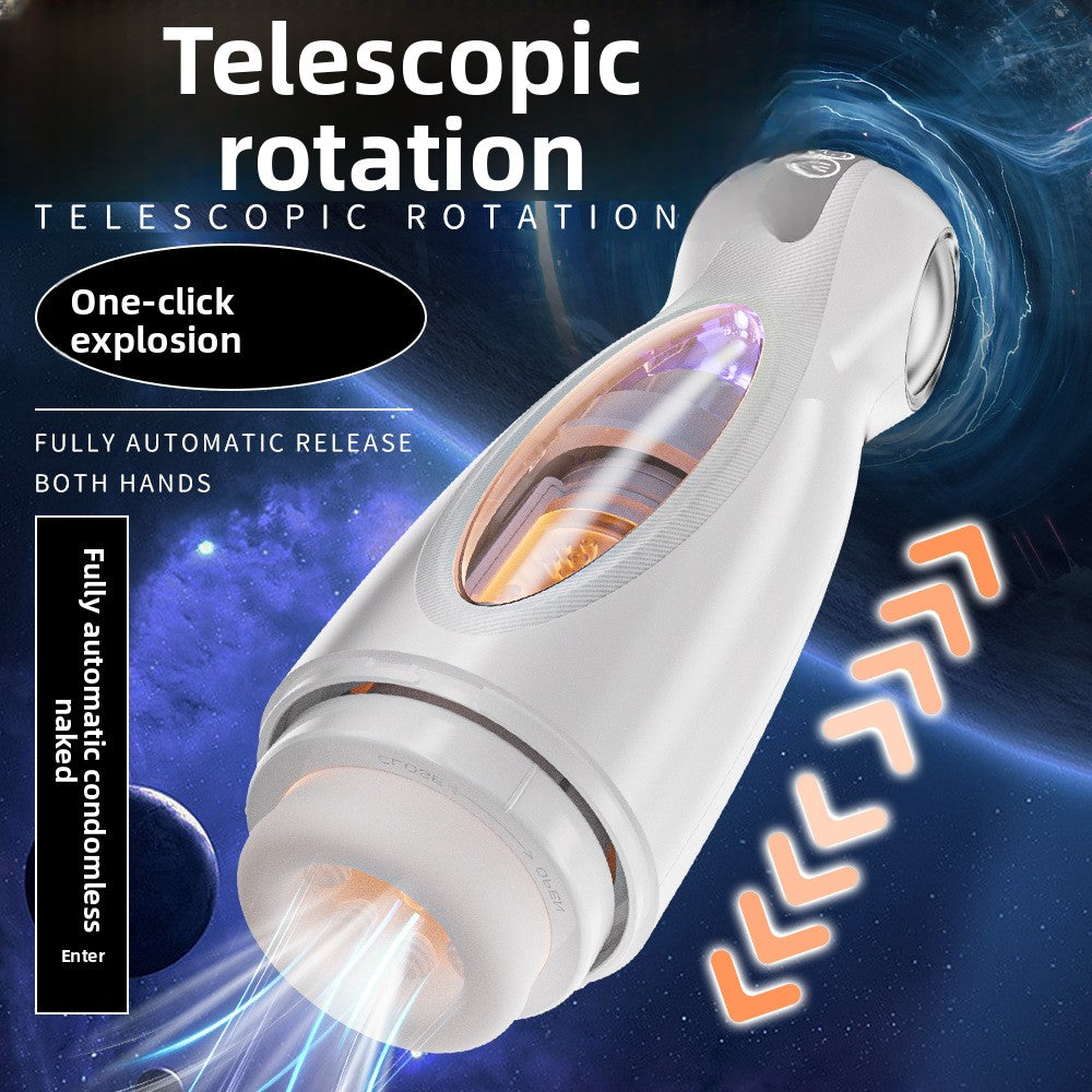 Hot-Selling Electric Aircraft Cup Automatic Telescopic Rotating Aircraft Cup Male Masturbation Sex Toy Aircraft Male Cup Fully Automatic