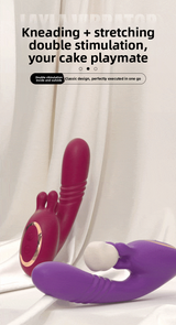 Kneading Vibrator Insertable Telescopic Female Masturbator Adult Toy Sex Product Vibrator for Women Strong Vibration