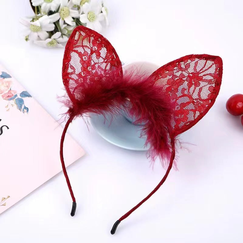 Sexy Lingerie Hairpin Sexy Accessories Korean Version Cute Cat Ear Headband Cat Girl Accessories Christmas Party