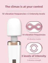 Lily Vibrator for Women Large AV Wand Multi-frequency Vibration G-spot Stimulation Masturbator Adult Sex Toys