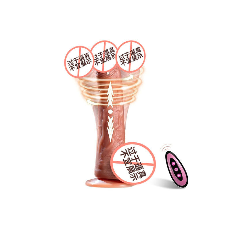 Simulated Electric Telescopic Dildo Caesar Emperor Professional Female Device Liquid Silicone Dildo