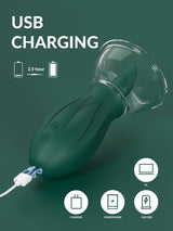 Clitoral Tongue Licking Sucking Device Breast Massage Vibrator Adult Sex Toys Female Masturbator