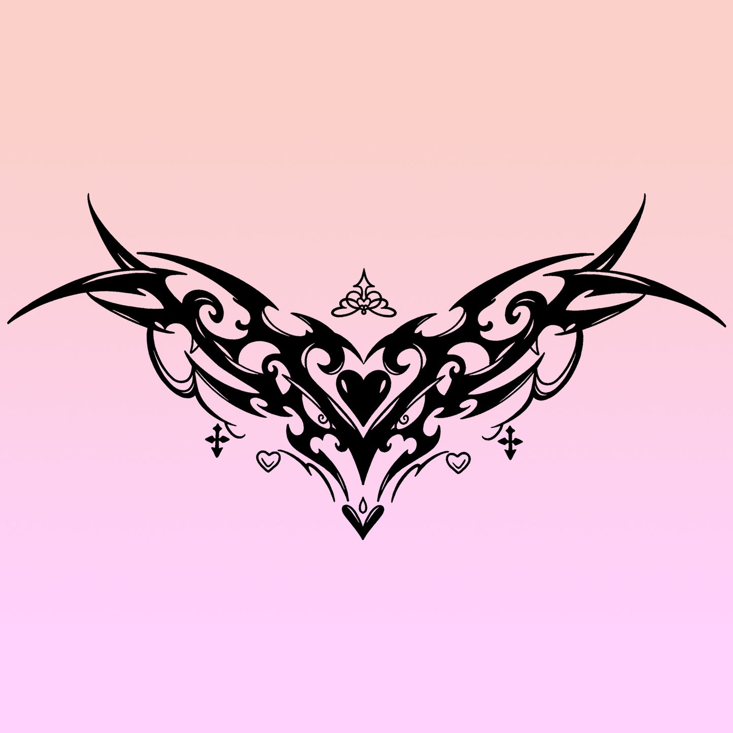 sm Sexy Props Succubus Herbal Tattoo Stickers Female Butterfly Wing Tattoo Stickers Adult Products