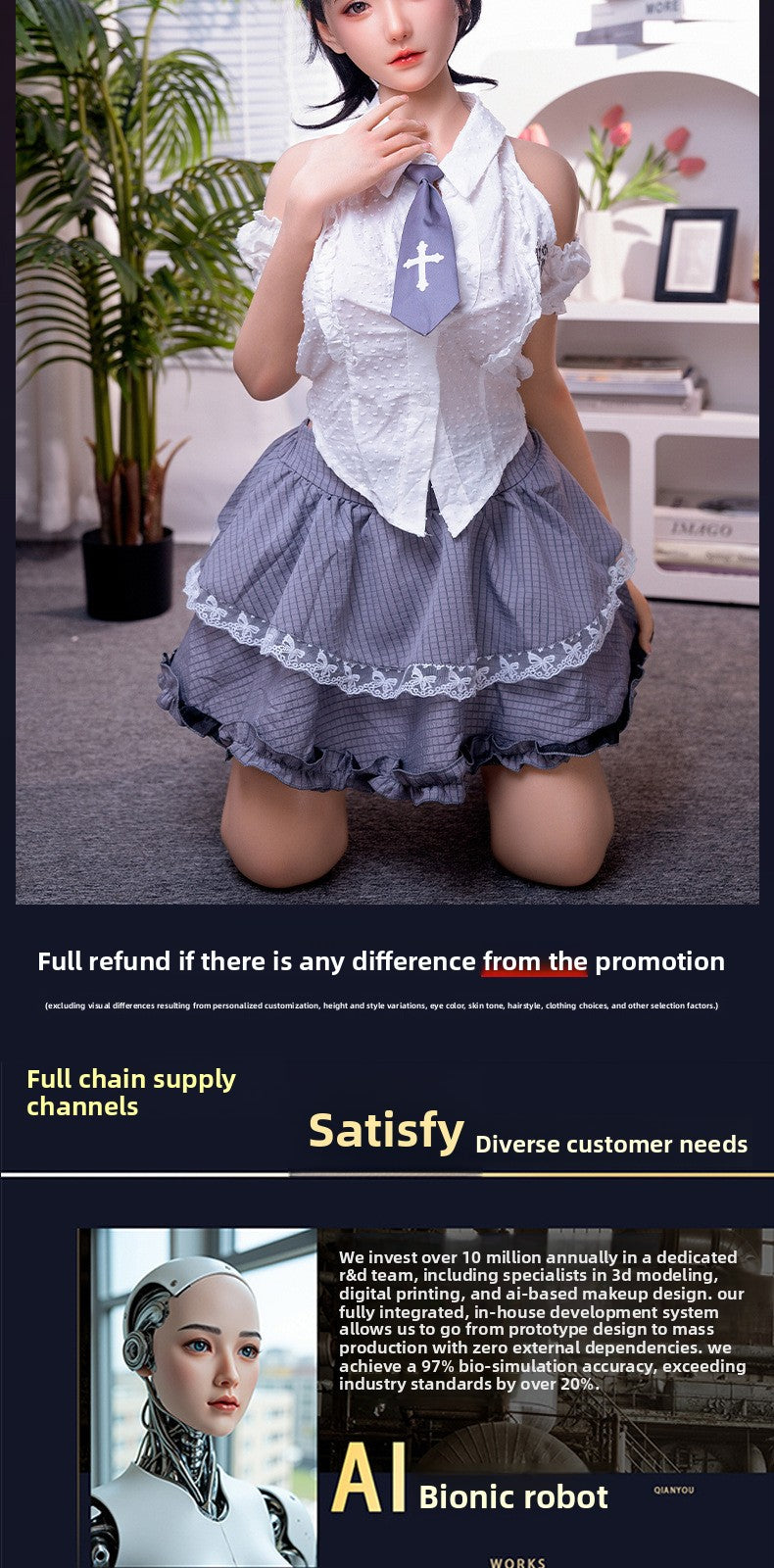 Full Silicone Doll Adult Sex Toys Male Non-Inflatable Doll Full Body Realistic Life-Size Silicone Doll