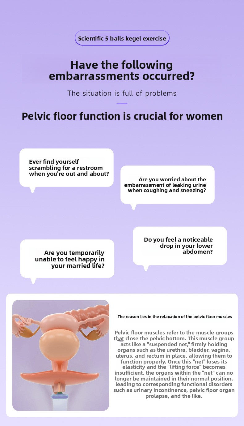 Vaginal Dumbbell 5 Balls Pelvic Floor Muscle Trainer Kegel Ball Sex Toys