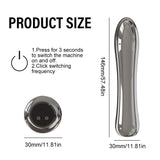 Ice Metal Vibrator for Women Strong Vibration Anal Plug 2-in-1 Female Masturbator Vibrating Stick for Women