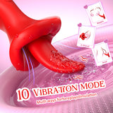 Cross-border New Product Female Masturbator Mouth Sucking Tongue Vibrator Adult Sex Toys Massage Device