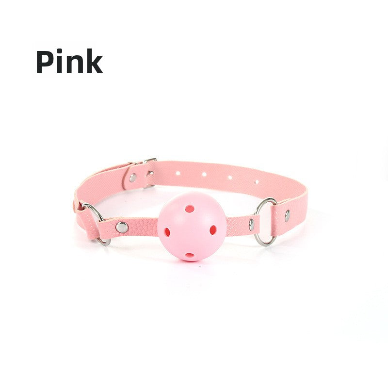 Bondage Mouth Ball Leather SM Restraint Training Mouth Gag Couple Flirting Adult Products Alternative Erotic Toys