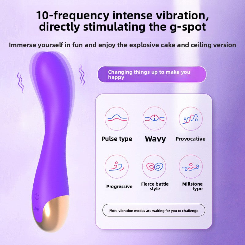 Full Moon Crescent Massage Vibrator Female Orgasm Masturbator Vibrating Stick Adult Sex Toys