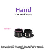 Sexy Plush SM Set Adult Products Couple Training Handcuffs Binding Restraint 7-Piece Set Alternative Sex Toys