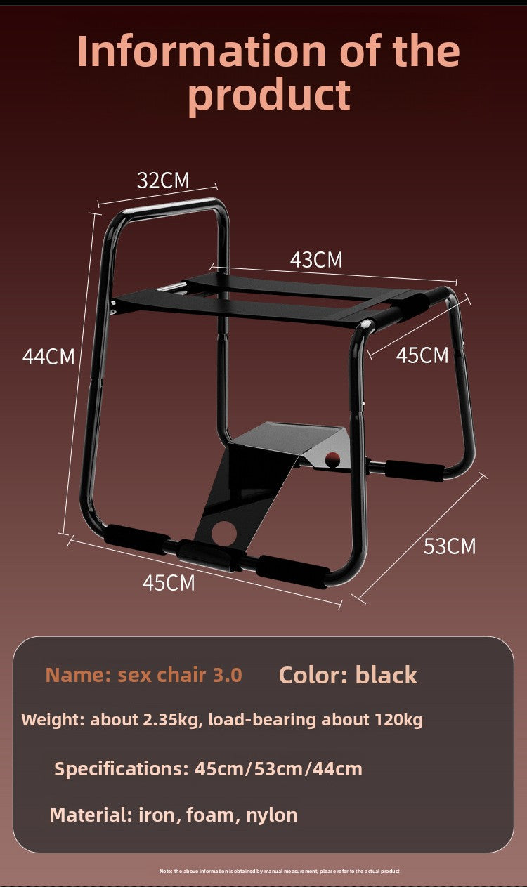 Foldable Sex Chair SM Training Props Sex Toys Couple Sex Aid Tools Adult Products