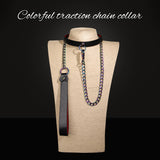 Sexy SM Props High-end Sexy Traction Collar SM Training Bondage Neck Sleeve Neck Ring Alternative Adult Products