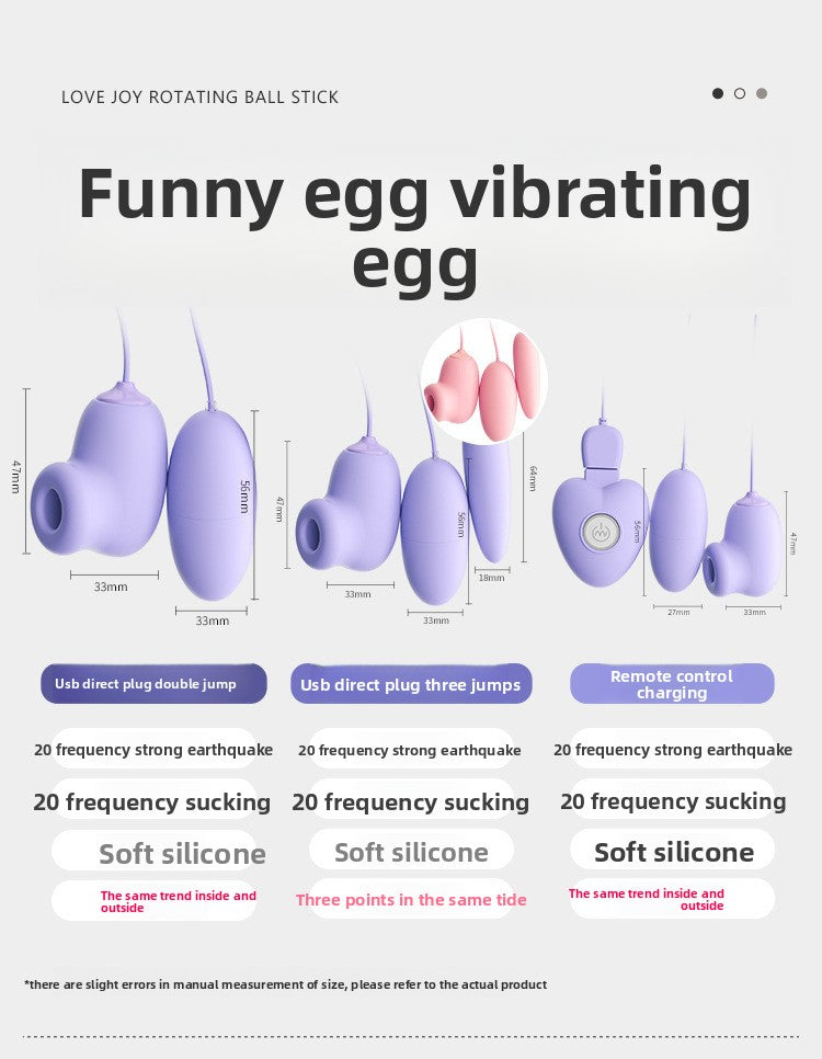 Sucking Vibrating Egg Female Orgasm Masturbator Couple Foreplay Flirting