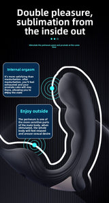 Nuoer Male Sex Products Prostate Massager Anal Plug Semen Locking Ring Back Chamber Masturbation Device