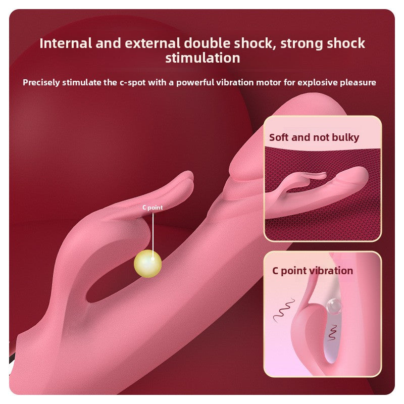 Cross-Border Hot-Selling Multi-Frequency Rabbit G-Spot Instant Vibrating Massager Enchanting Masturbator Female Adult Products Direct Supply