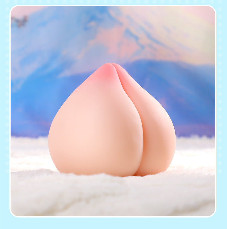 Male Peach Airplane Cup Famous Device Inverted Mold Fake Breast Insertable Imitation Breast Ball Masturbator Stress Relief