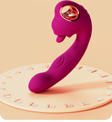 New three-in-one vibrator tongue licking and flapping vibrator G-spot flapping into I-person products female masturbator