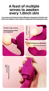 New three-in-one vibrator tongue licking and flapping vibrator G-spot flapping into I-person products female masturbator